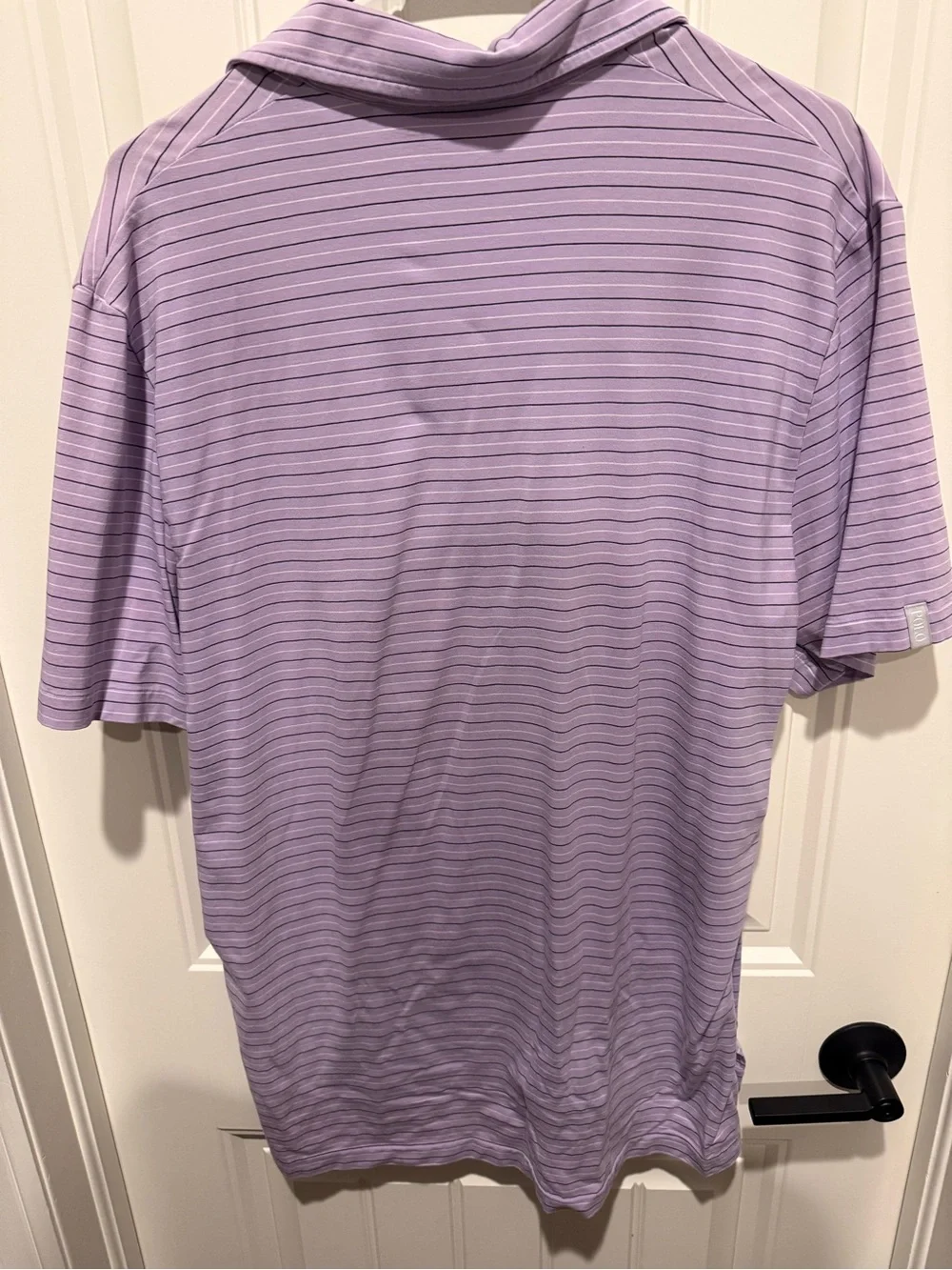 Ralph Lauren Lavender Striped Polo Golf Shirt